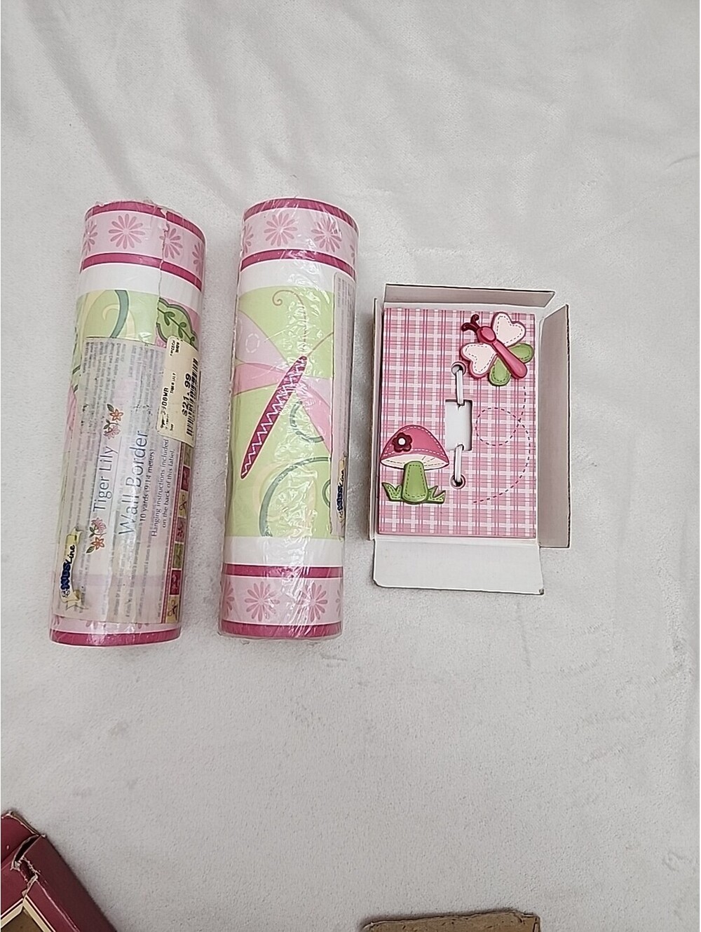2 Pack Tiger Lily Wall Border Vinyl Contact Paper Self Adhesive 10 Y 9.14 Meters
